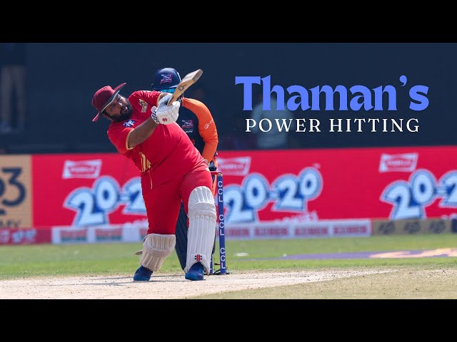 Thaman’s power hitting around the ground vs Bhojpuri Dabanggs | Telugu Warriors | Cricket Highlights