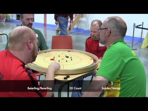 Crokinole 2017 World Championship Doubles - Beierling/Beierling v Snyder/Meijer