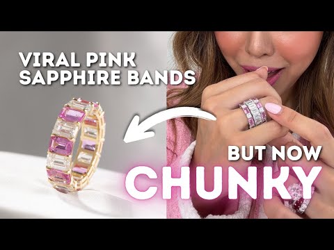 Drop Alert!! The Pink Sapphire Diamond Eternity Band You NEED!