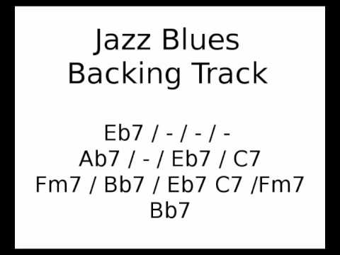 Jazz Blues backing track in Eb