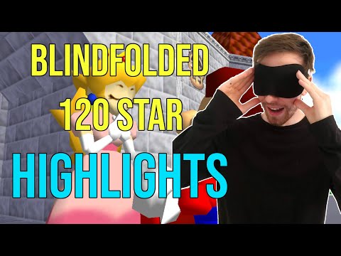 Highlights - Blindfolded Super Mario 64 120 Star Speedrun by Bubzia!