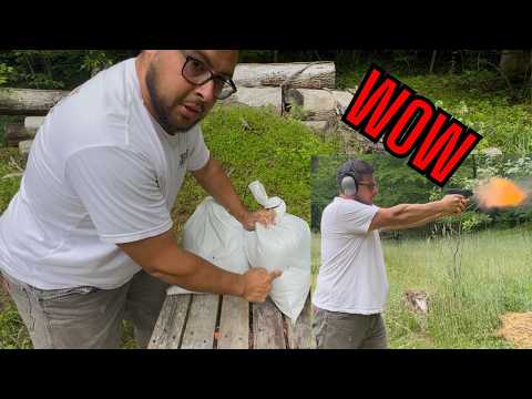 Sand Bags Really Stopped them / Different Calibers tested !!