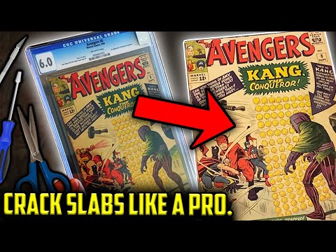 How to (SAFELY!) Crack Open a CGC Graded Comic Book | Slab Cracking Demonstration ft. GoldenAgeGuru