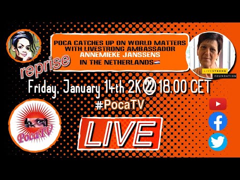 PocaTV LIVE! Se01E10 REPRISE - Special guest - Annemieke Janssens - 14Jan2K22