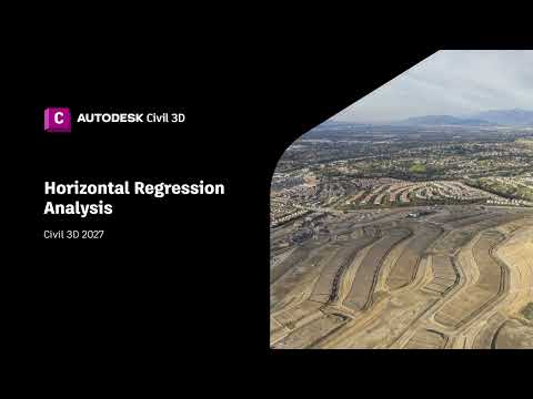 Tính năng Horizontal Regression Analysis trong Civil 3D 2027