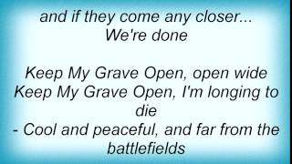 Sentenced - Keep My Grave Open Lyrics