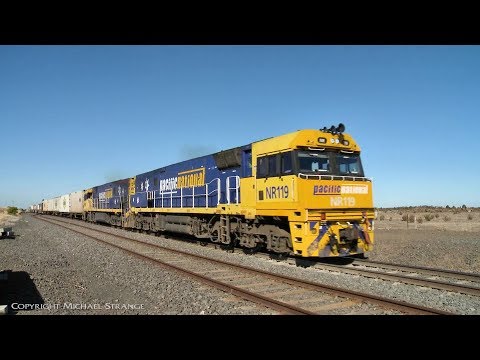6MP4 Pacific National Container Freight - PoathTV Australian Trains & Railways