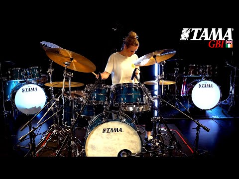 Anika Nilles Plays TAMA STAR Maple Kit at the TAMA Japan Factory