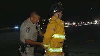 CHP officer handcuffs Chula Vista Firefighter caught on camera by CBS 8