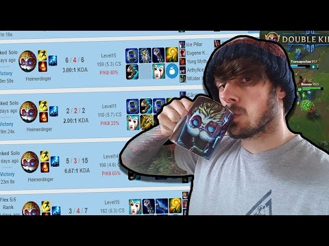 DIAMOND 3 HEIMERDINGER HIGHLIGHTS | ABSOLUTELY UNBEATABLE?  - League of Legends