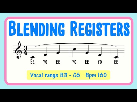 Blending Registers Vocal Exercise EE to YO Arpeggio | Female Voice