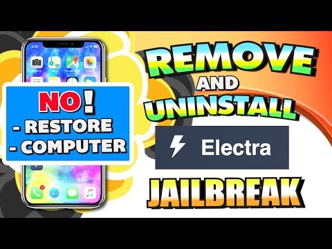 How To Remove/Uninstall Electra Jailbreak WITHOUT RESTORING (NO COMPUTER) iOS 11 - 11.1.2