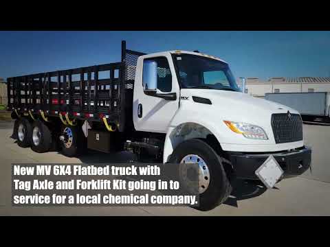 New HX Day Cab tractor  -  New MV 6X4 Flatbed truck