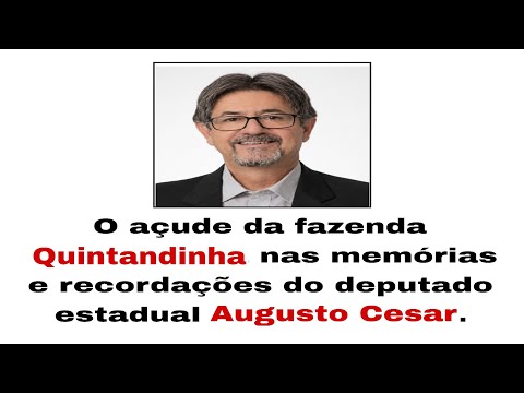 O açude da Fazenda Quintandinha em Serra Talhada - PE.
