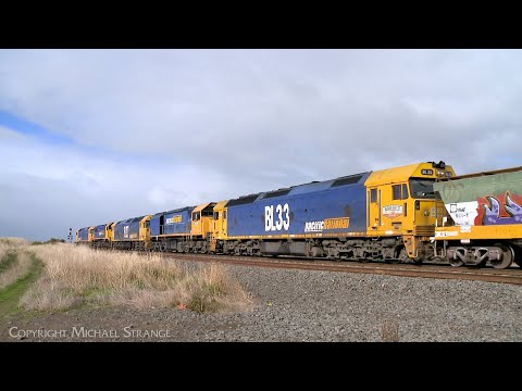 Five Locomotives Leading 7736V Pacific National Grain Train (26/5/2023) - PoathTV Australian Railway