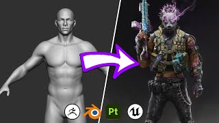 Live 3D Sculpting - Creating a Game Ready Character