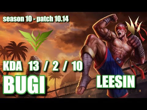 【韓国サーバー/GM/Duo Aria】V3 BUGI リーシン(Leesin) VS ZENIT エコー(Ekko) JG - Patch10.14 KR Ranked【LoL】