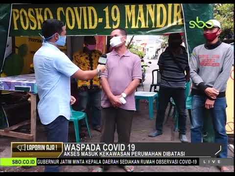 Dukung Program PSBB Surabaya warga Dirikan Check Point Mandiri di Kampung