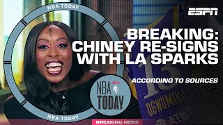 🚨 Chiney Ogwumike announces she's re-signing with the LA Sparks | NBA Today
