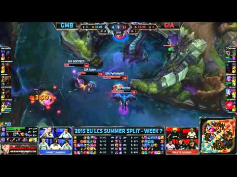 GMB vs GIA EU LCS Championship series Summer Split 2015 W7D2 Gambit Gaming vs Giants Gaming Game Hig