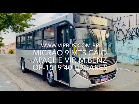 Micrão Caio Apache Vip, Mercedes Benz OF-1519, 40 lugares com 9 mts. Vip Bus