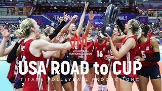 USA Road To CUP at the Women's Volleyball Nations League 2018 (Full HD)