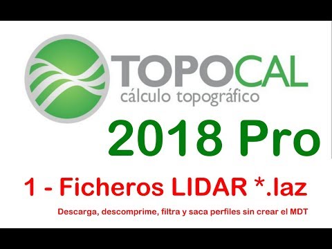 TopoCal 2018 Pro — Ficheros LIDAR .LAZ