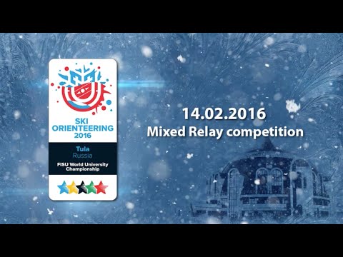 Mixed Relay competition - 1st World Ski Orienteering University Championship 2016 in Tula - Russia