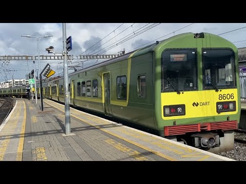 DART 8606 departing Connolly train station