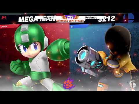 Clemson Smash Series 37 - WS - PHNM | Peabnut (Mega Man) vs. lolyoshi (Captain Falcon, Mii Gunner) -