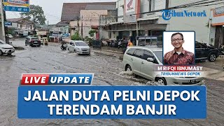 Sudah Jadi Langganan Banjir, Hujan Deras Akibatkan Jalan Raya Duta Pelni Depok Kembali Terendam