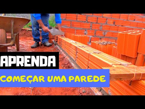 COMO LEVANTAR UMA PAREDE DE TIJOLO.