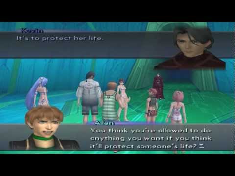 Xenosaga III HD Cutscene 328 - Parting from her Friends (Undergr. Ruins) - ENGLISH - SWIMSUIT MODE
