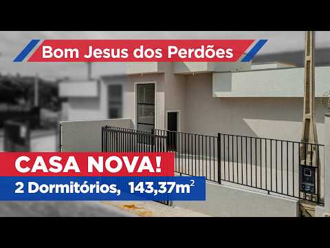 Casa nova com 2 Dormitórios em Bom Jesus dos Perdões