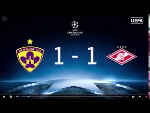 Mariobor 1 - 1 Spartak Moskva Champions League 2017 Highlight