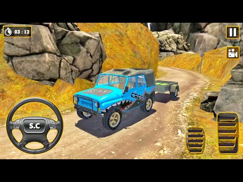 Offroad Cargo Jeep Driving 3d - Offroad 4x4 Vehicles Driving Sim Endless Mode - Android Gameplay