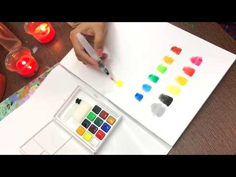 MOST TRAVEL FRIENDLY WATER COLOUR KIT // koi water colour kit // ART BY DEEPAKSHI