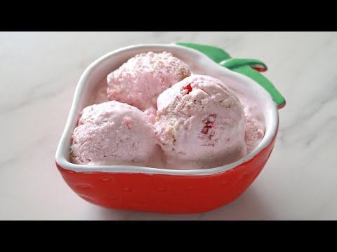 Cottage Cheese Strawberry Ice Cream