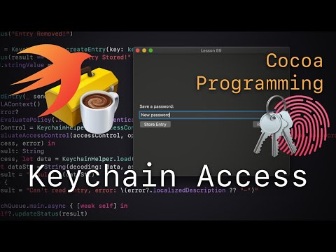Cocoa Programming L89 - Keychain Access