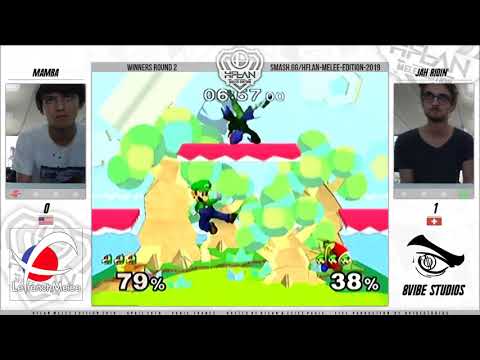 HFLAN 2019 - Mamba (Falco) VS Jah Ridin' (Luigi) SSBM Winners Round 2 - Smash Melee
