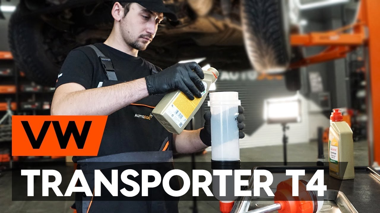Jak wymienić olej do manualnej skrzyni biegów w VW Transporter T4 - poradnik naprawy