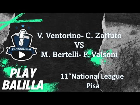 V. Ventorino -C. Zaffuto VS M. Bertelli-F. Valsoni  11° NATIONAL LEAGUE  PISA