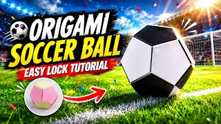 Origami Soccer Ball Tutorial ⚽ | Easy Paper Football DIY