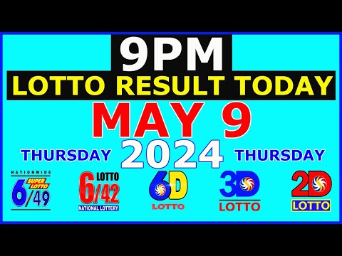Lotto Result Today 9pm May 9 2024 (PCSO)