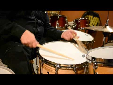Craviotto 6.5x14 #9 of 20 Ambrosia Maple 10th Ann snare drum image 8