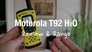Motorola TLKR T92 h2o - Two Way Radio (Review and Range Test)