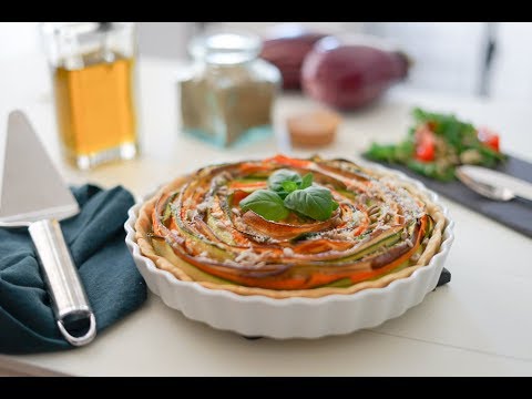 Recette de tarte fleur aux légumes