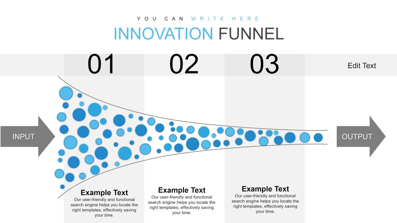 Innovation Funnel Keynote charts  ✔ Download Infographic