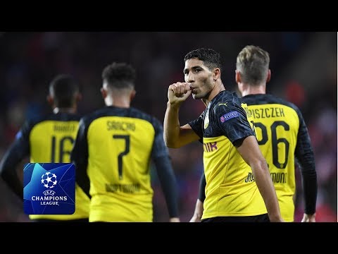 Doppelpack Achraf Hakimi vs Slavia Prag / 2.10.2019 HD ثنائية أشرف حكيمي في مرمى سلافيا براغ