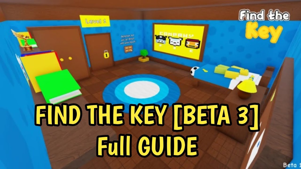 Roblox Find The Key [Beta Update 3]  | Full Walkthrough | How To Find All Keys And Get All Badges